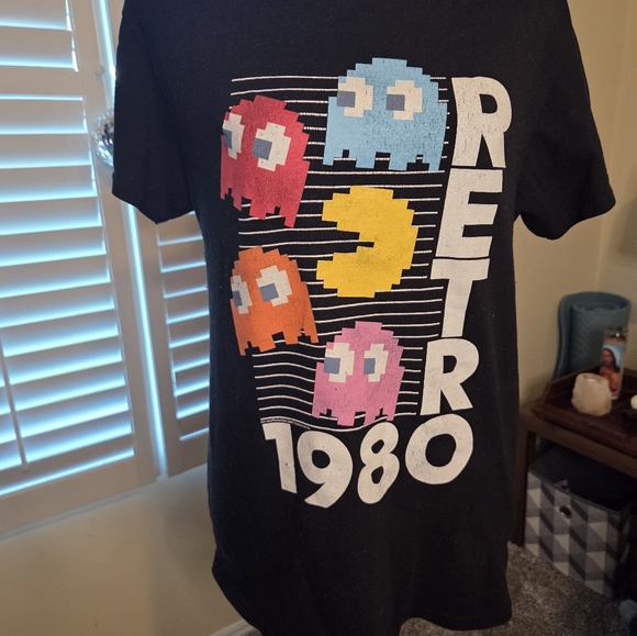 Retro 1980 Graphic Tee - Black - Picture 1 of 3